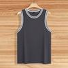 Canottiera Estiva a Maglia a Righe Verticali Vestibilità Fitness da Uomo Canottiera I-Shaped Color Block