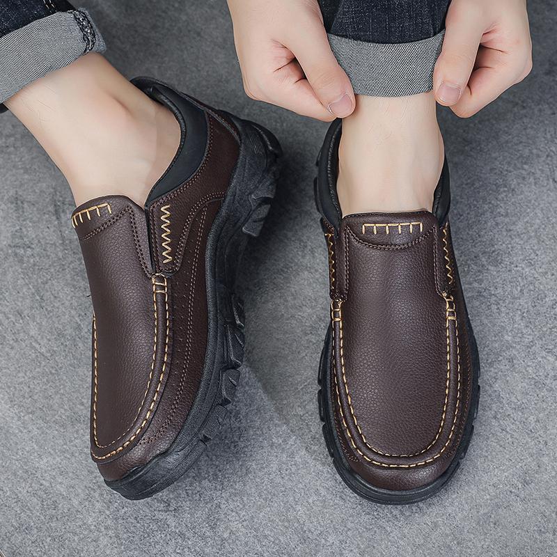 High Quality Sizes 48 Men's Casual Shoes Fashion Thick-soled Business Shoes Sneakers Outdoor Hiking Loafers Shoes Men's Loafers