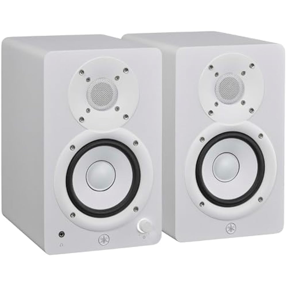YAMAHA YAMAHA Powered Studio Monitor Speaker Pair Compact White HS4W