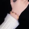 Sweet Color Zircon Bracelet Feminine Gentle Temperament Geometric Oval Jewelry Stall Tide
