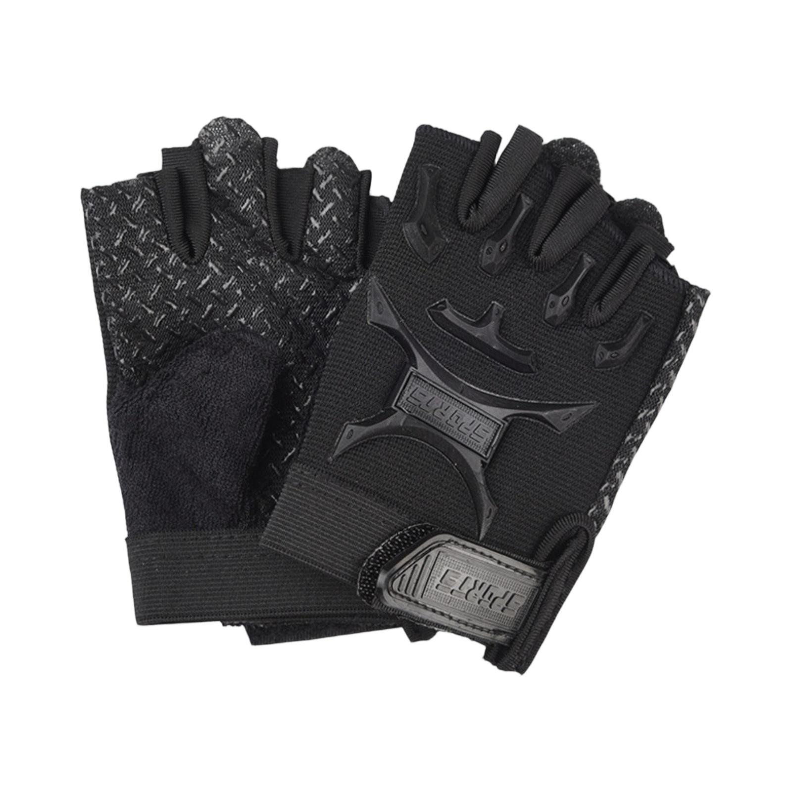 

Перчатки Спортивные перчатки с полупальцами Нескользящие перчатки для велоспорта на открытом воздухе чёрный