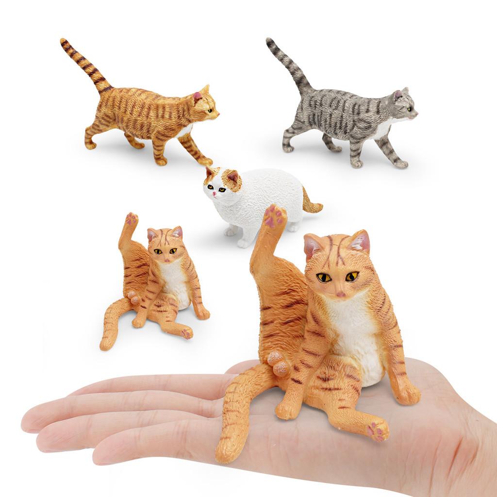 Pet Cat Model Pvc Decorative Animal Figurine For Kids Home Decor