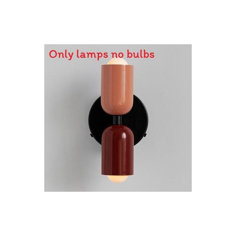 Retro Iron Wall Light With Dual Heads For Home Interior And Bedroom Use