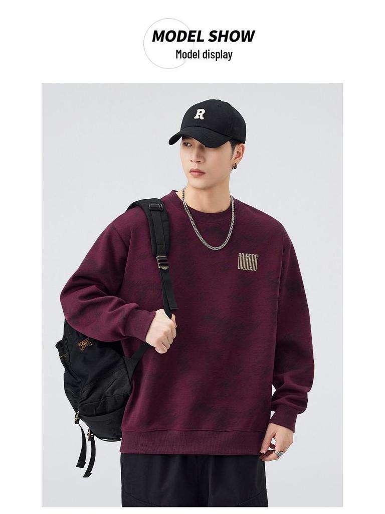 Men's Retro Cloud Heavyweight Hoodie: Trendy, Loose-Fit, Long-Sleeved, Perfect for Spring & Autumn