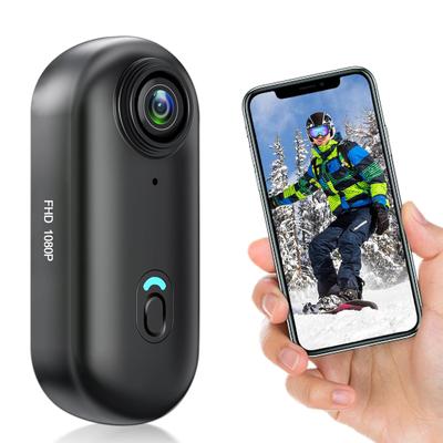 Yolanda 1080P Action Wearable Wide Compact Vlog Video Body Smartphone 150 Minutes of Continuous 30m Waterproof Compatible with Evidence Business