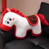 Style Fortune Horse Plush Toy With Soft Short Pile Fabric For Office Decor And Gift Giving