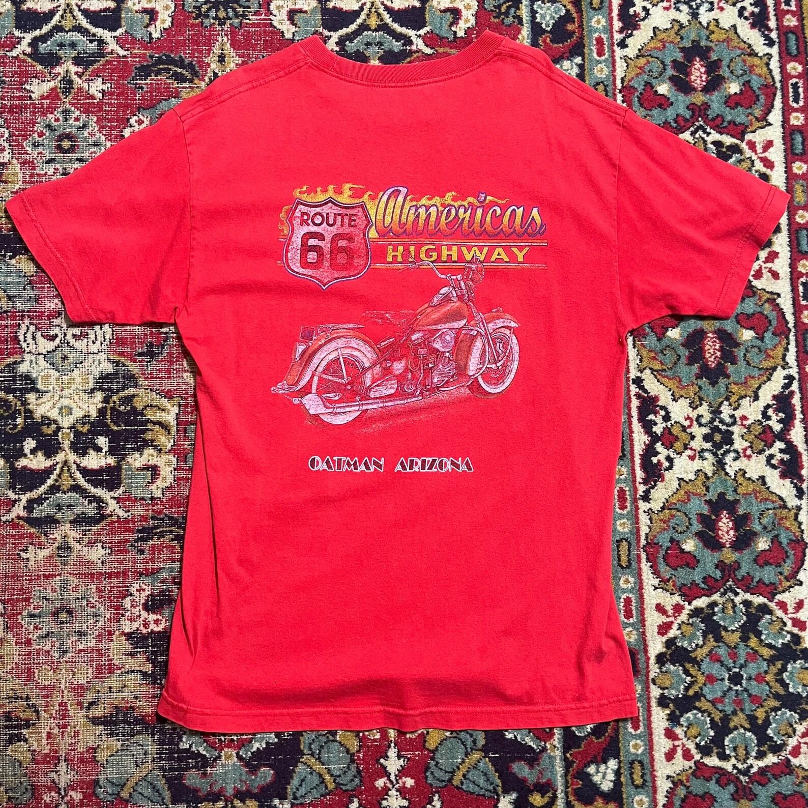 Route 66 America s Highway Vintage T-Shirt Oatman Arizona Size L XL
