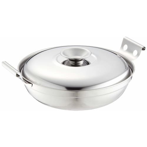 PEARL METAL Chili Pot, Udon, Sukiyaki, Stainless Steel, Tabletop Pot with Ladle, Made In Japan, Restaurant H-707
