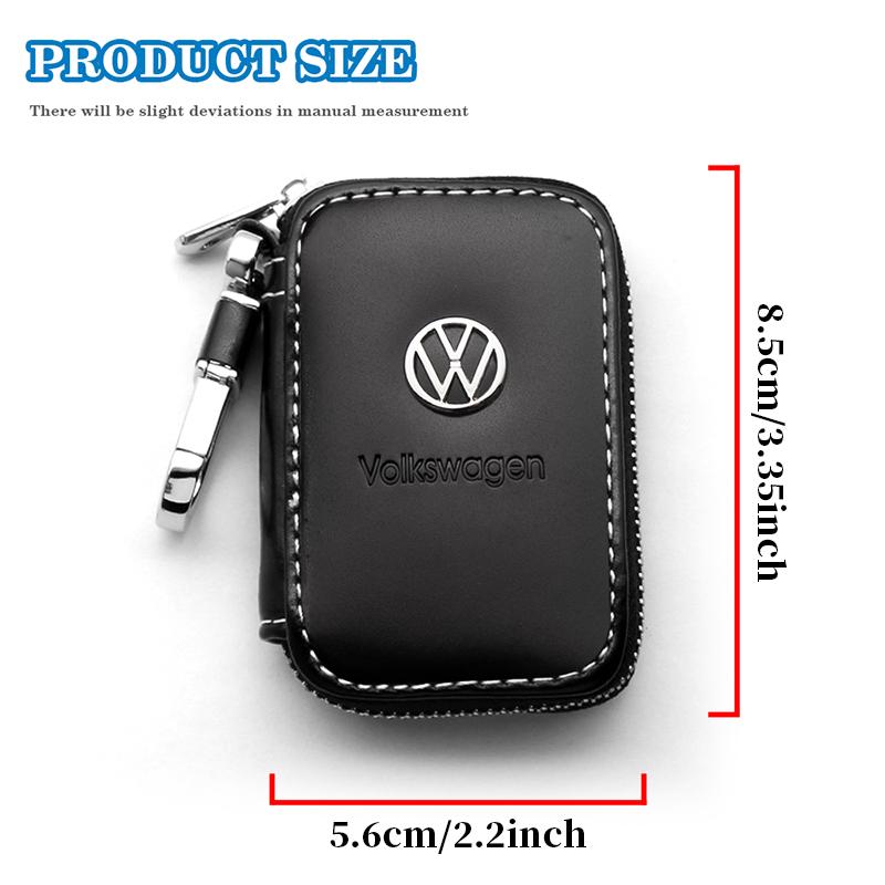 Leder Autoschlüsselhülle Schutz Auto Schlüssel Tasche Schlüsselanhänger Abdeckung für VW Polo Touareg Tiguan Golf T3 T6 T5 B7 B5 Touran Passat Käfer