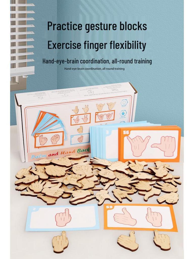 Montessori Wooden Building Blocks for Kids' Finger Skill and Brain Development