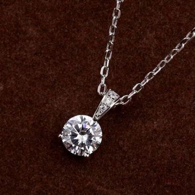 Strieborná retiazka prívesok one-q dg pekný náhrdelník módny náhrdelník dámsky náhrdelník náhrdelník darček darček pre priateľku