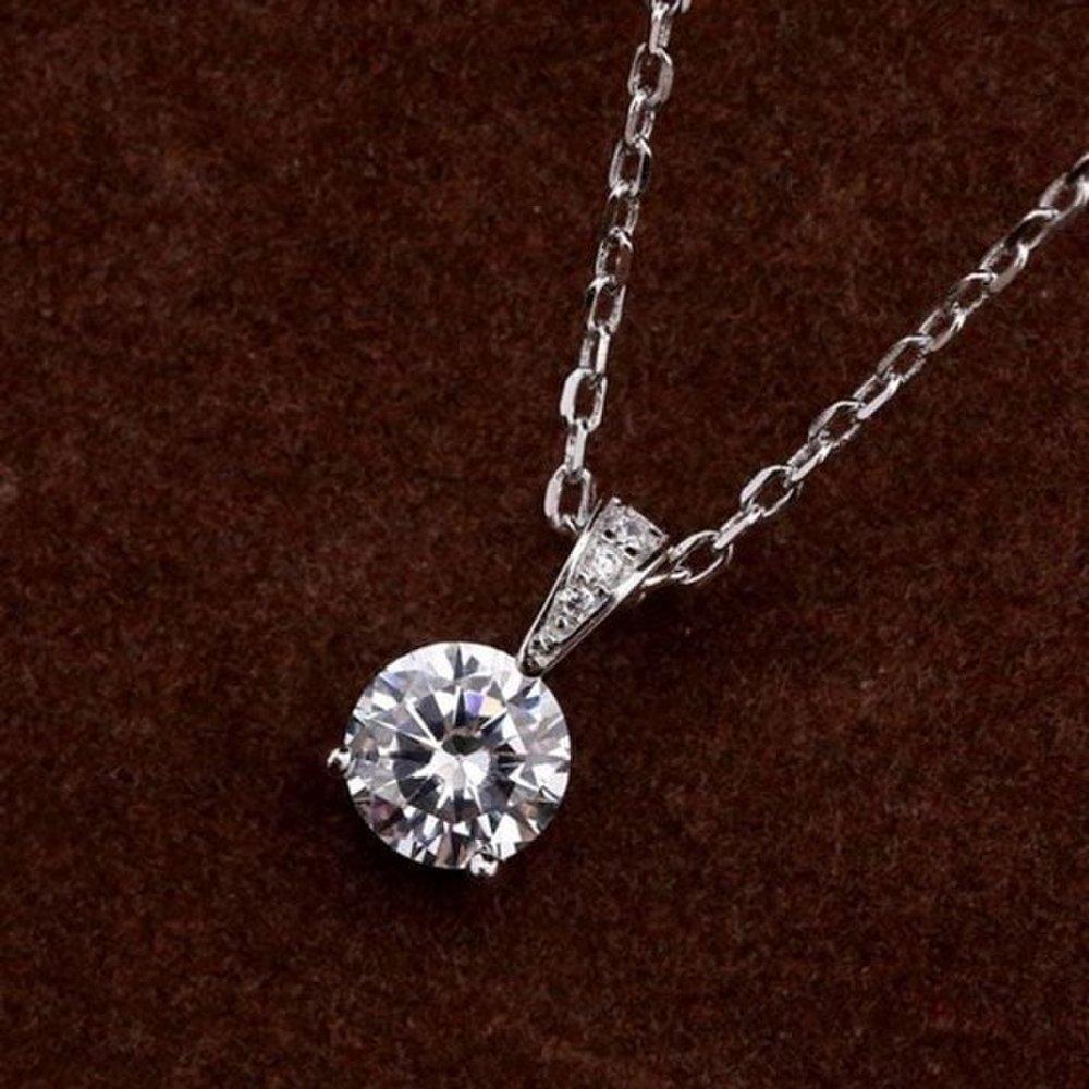 Silver chain one-q pendant dg pretty necklace fashion necklace women's necklace necklace gift girlfriend gift