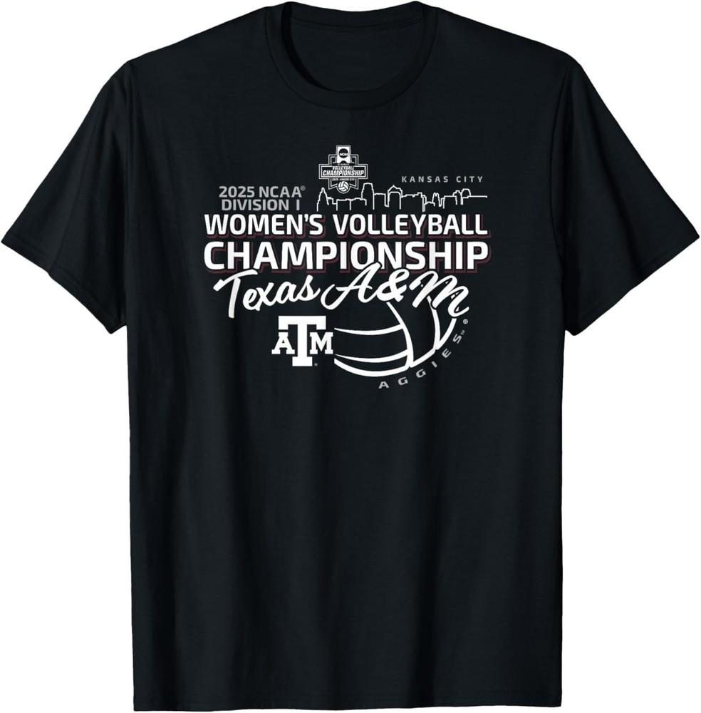 Texas A&M Aggies National Championship 2025 Volleyball T-Shirt Unisex T-Shirt XL