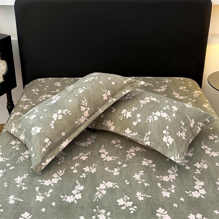 2pcs Soft linen type cloth Fabric Breathable  Pillowcase