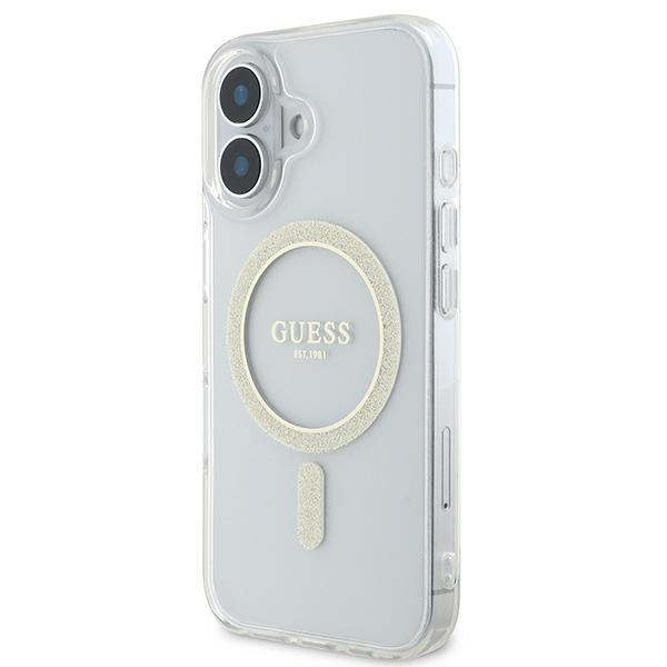 Guess Guhmp16Shfgeret Iphone 166.1 Przeźroczysty/Transparent Hardcase Iml Glitter Circle Magsafe