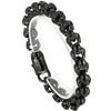 Massive Men's Skull Bracelet Man Retro Black 316l Stainless Steel Gothic Link Chain 12MM Width Punk Rock Jewelry Accessory Gifts