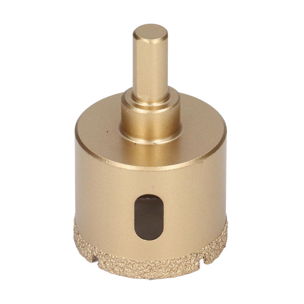 Hole Saw Carbon Steel Tile Holes Opener Drill Bit for Porcelain Glass Triangular Shank