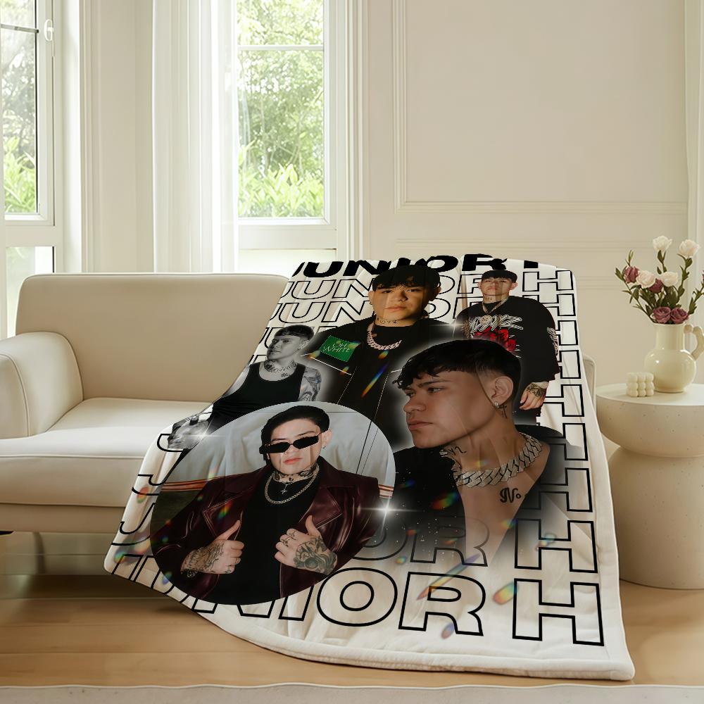 Mexican Singer Junior H Blanket For Sofa Office Bed Plane Travel Sleep Read Relax Camping Soft And Warm
