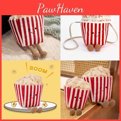 Spielzeug Plüsch Popcorn Schlüsselanhänger Für Kinder Partygeschenke Puppe Stofftier