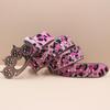 Leopard Print Rhinestone Knuckle Duster Punk Belt - Y2K European & American Style Women's Decorative Accessory
