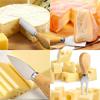 Hot Sales 4-piece Set of Wooden Handled Cheese Butter Spatula Butter Cheese Stainless Steel Knife Fork Cake Shovel Pizza Tool
