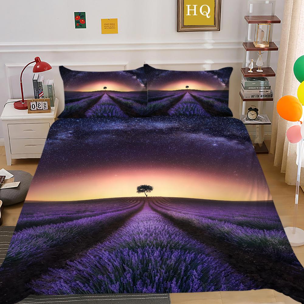 3D Flowers Printing Bed Cover King Size Bed Clothes Polyester Bedspreads Girl Fashion Home Bedclothes