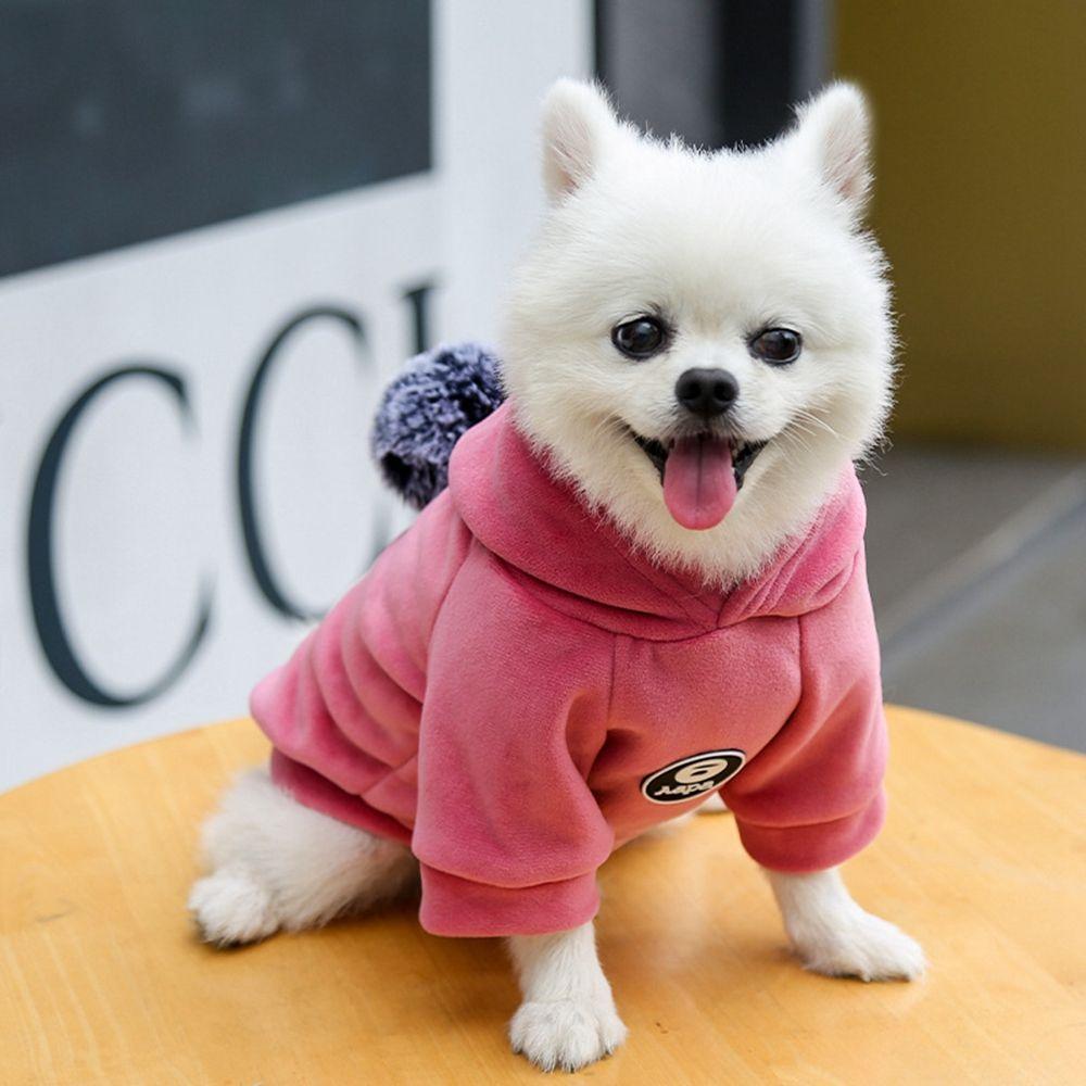 Soft Fleece Jacket Winter Hairball Pajamas Cat Hooded Hairball Coat Puppy Clothing Pet Clothes