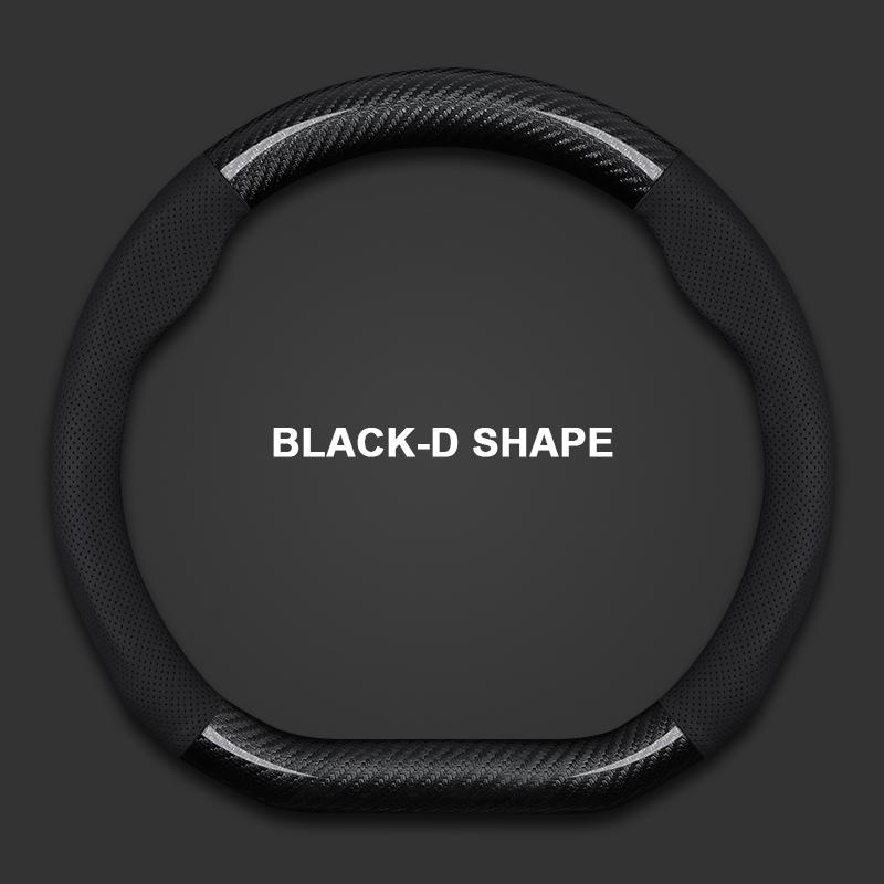 For Subaru Forester SH SJ BRZ WRX XV STI Ascent Outback Impreza Legacy Tribeca Car Carbon Fiber Leather Steering Wheel Cover