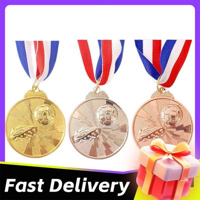 1/5/10PCS Soccer Medals Metal Winner Medals for Competitions School Soccer Sports Winner Prize Presents Soccer Football Medals