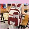 Fashion Teen Backpack With Contrast Colors And Spacious Interior For Daily Use