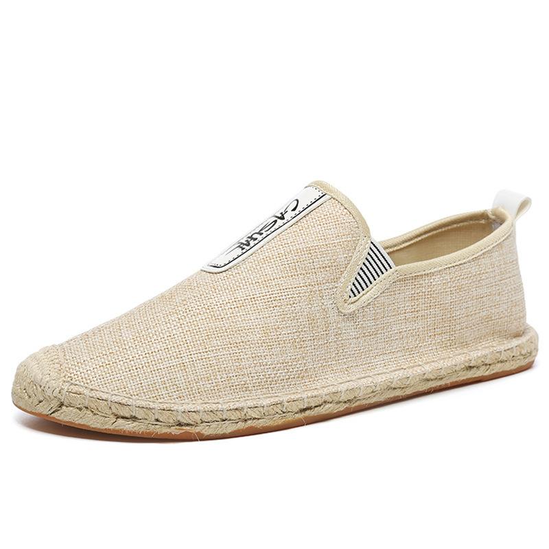 New linen canvas fisherman shoes Taoist shoes simple breathable spring and summer shoes