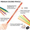 Feela Metallic Coloré pour Coloriage Adulte Comprend un Crayon et avec Rangement Cadeau pour Comprend une Liste de Couleurs Crayons, à Base d'Huile, Ensemble de 152 Couleurs, Couleurs,