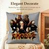 Band EExodus Cushion Cover Natural Linen Organic Fabric DoubleSided Printing Sofa Home Decor Gift Pillow Case
