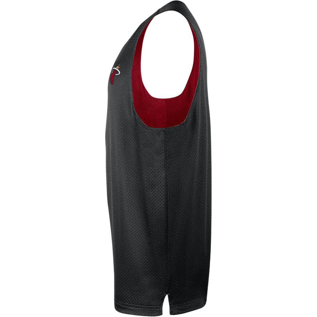 Nike Mesh Practice NBA Miami Heat Team Logo Reversible Breathable Comfortable Basketball Jersey Men jersey Red Black White FZ7767-608
