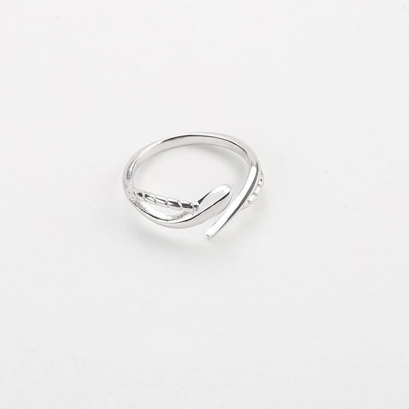 925 Premium Quality Silver Rope Snake Rings For Couples With Unique Adjustable Design