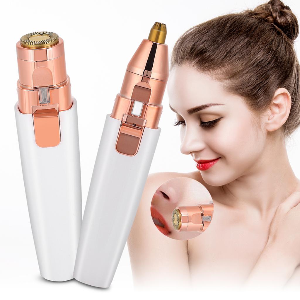 Portable USB Lipstick Shaver Electric Eyebrow Remover Facial Hair Trimmer Shaving Tool