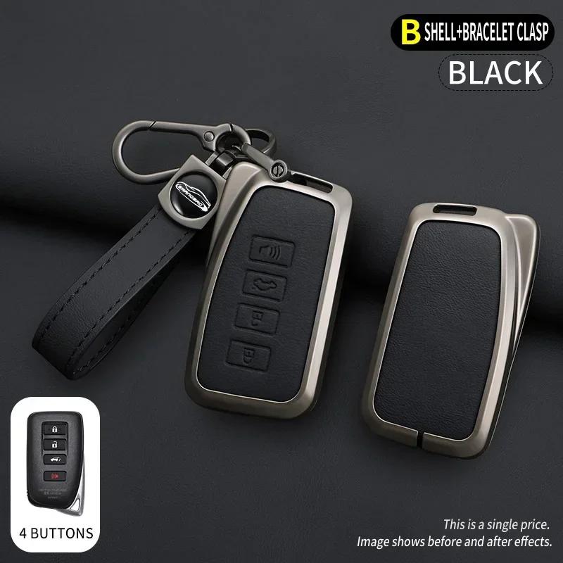 Leather Car Key Cover Case For Lexus Nx Gs Rx Is Es Gx Lx Rc 200 250 350 Ls 450H 300H Key Auto Case Keychain Keyring Accessories