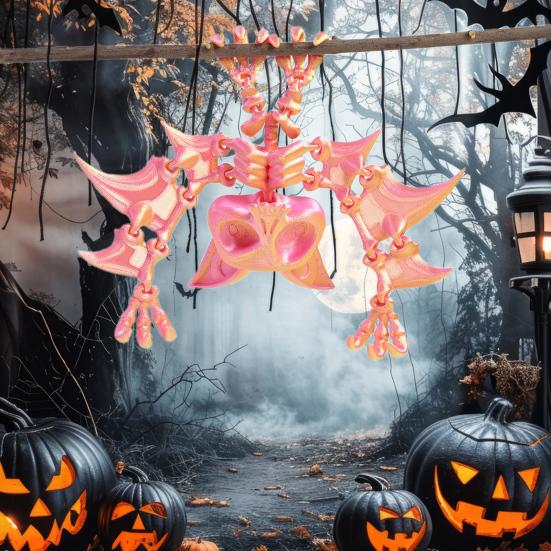 Figurină Liliac de Agățat Imprimată 3D Articulații Mobile Figurină Liliac Model Liliac Articulat