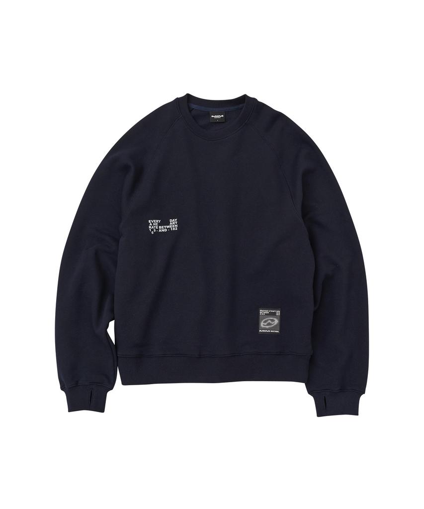 EMAIEM Oil Droplet Sweatshirt_Navy