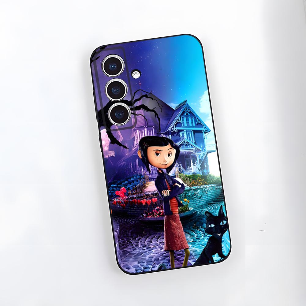 Anime C-Coraline Phone Case For Samsung A25 A13 A33 5G A54 A36 A35 A56 A52 A14 Shockproof Soft Cover