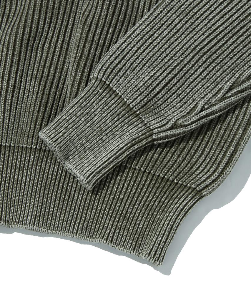 Seuweideu Gewaschener Strick [Khaki]