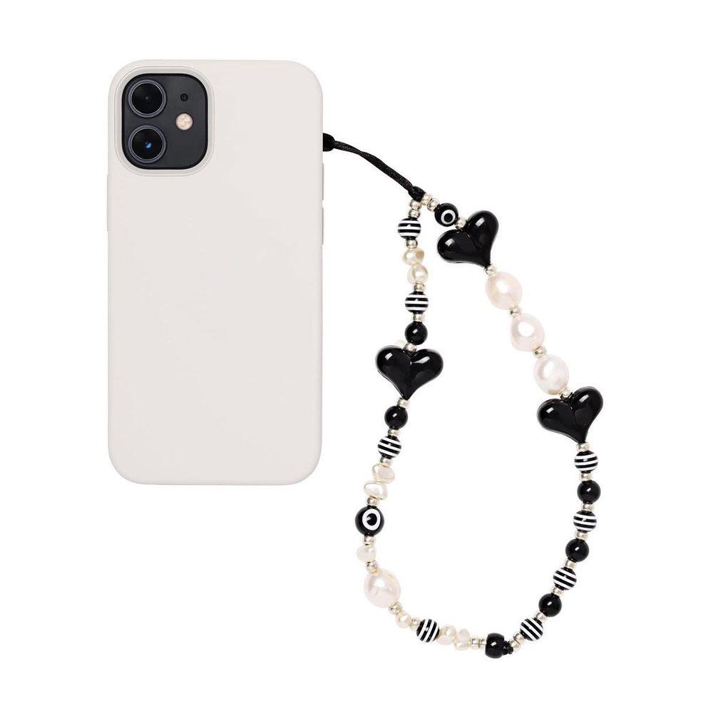 

KKBEAD Bohemian Акриловый шнурок для телефона Love Pearl с полосками