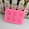 1Pc Six-Hole Small Flower Daisy Blossom Silicone Mold DIY Chocolate Mousse Dessert Baking Mold Drop Glue Plaster Soap Mold
