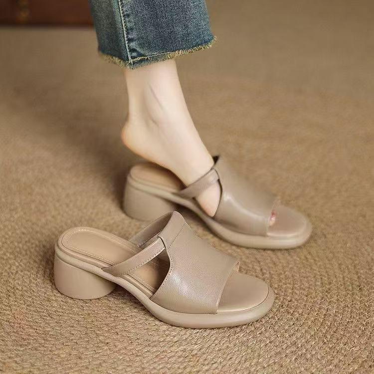High-top Soft-soled Slip-on Women s Shoes - New Style Platform Sandals 35