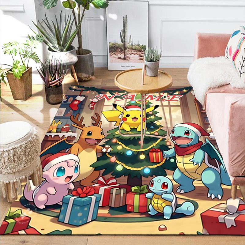 Custom 1Pc Christmas Pokmon Rug Office Carpet Indoor Outdoor Entrance Doormat Nonslip Soft And Comfortable Living Room D2915196