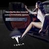 For Model-Y Model-3 Model-X Model-S Cybertruck Roadster Car Projector Lamps HD LED Auto Door Welcome Lights Accessories