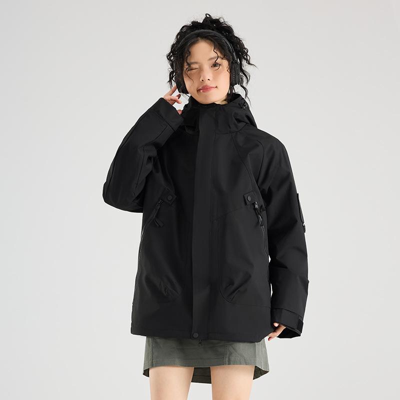 Dragon Fruit Jacket Outdoor Three-in-one Women's Small Windproof Waterproof Travel Jacket Mountaineering Suit
