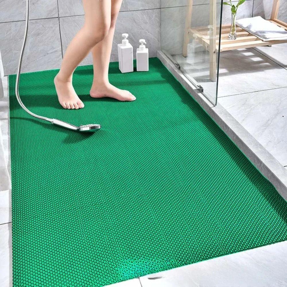 Hollowed Out Floor Mats PVC Drainage Rubber Rug Waterproof Mats  Bathroom Kitchen Swimming Pool