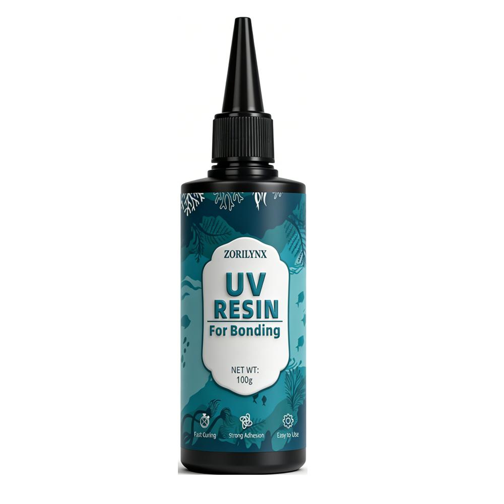 

100g UV Resin Kit Clear Hard Type Fast Curing Ultraviolet Glue with Tools for DIY Jewelry Making Bonding Craft Decor ZORILYNX