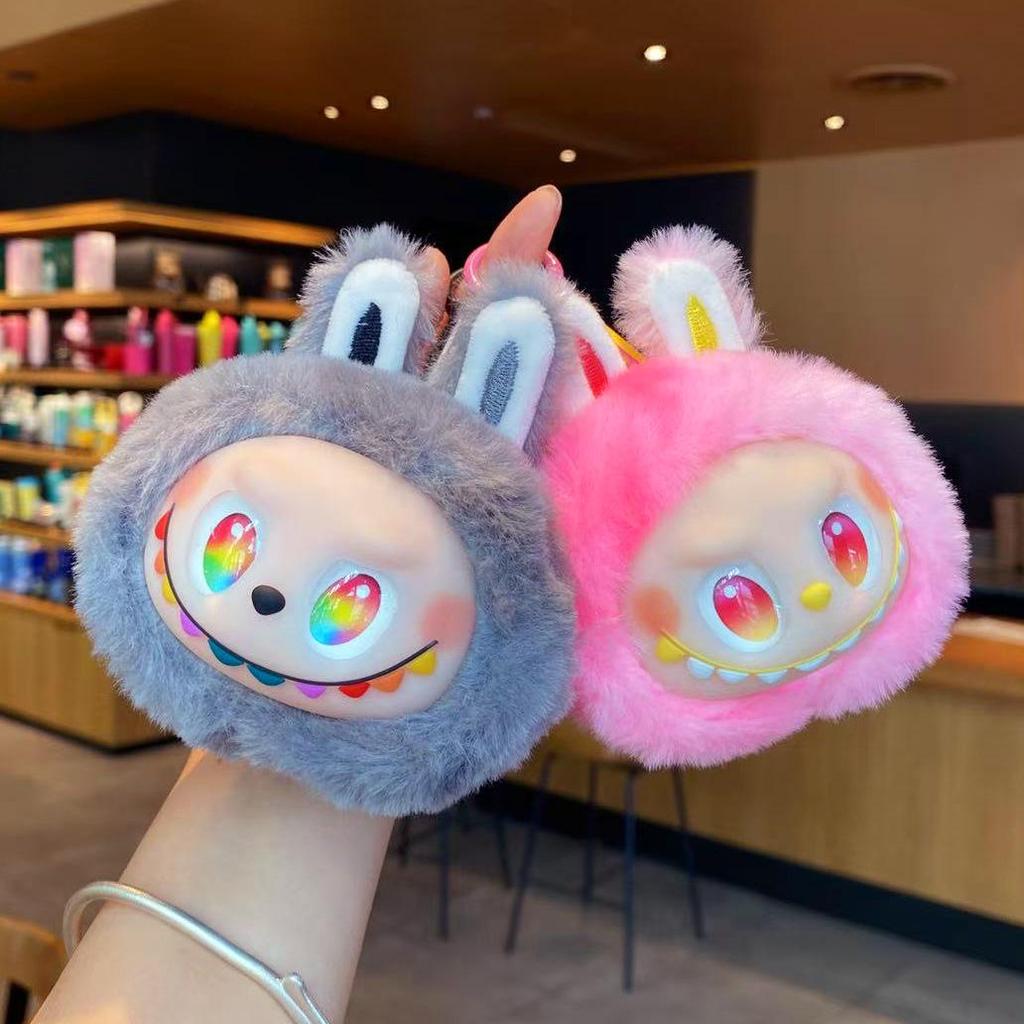 Third-Gen Cute Vinyl Plush Keychain: Creative Gift & Schoolbag Pendant